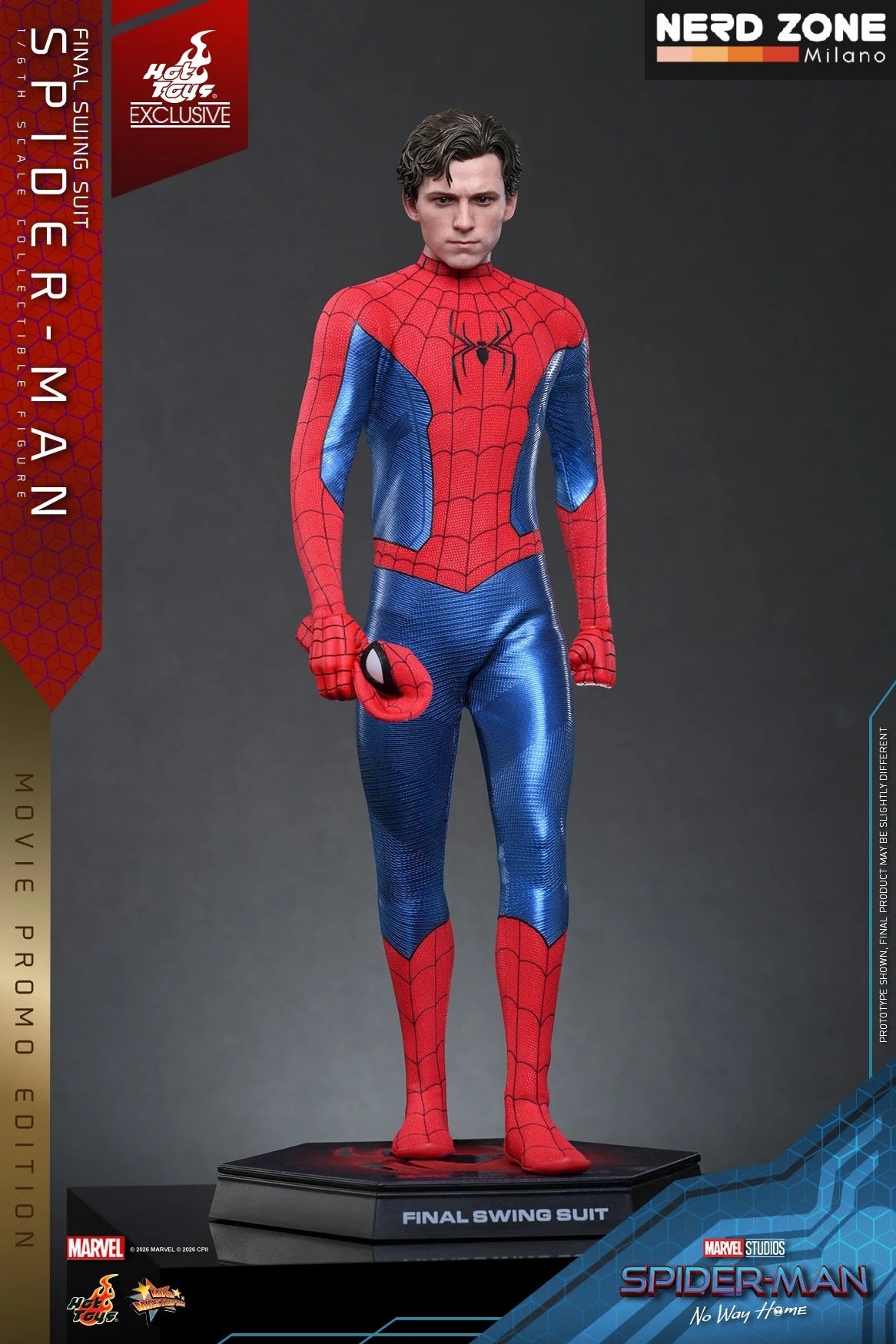 PRE ORDINE - HOT TOYS Spider-Man (Final Swing Suit) (Movie Promo Edition) Exclusive MMS862