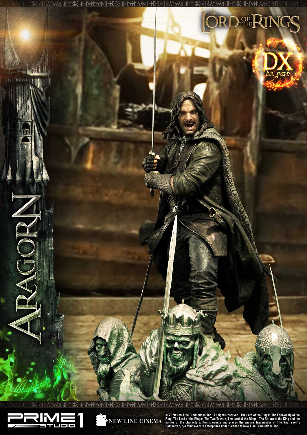 PRIME 1 STUDIO - Lord of the Rings: Deluxe Aragorn 1:4 Scale Statue