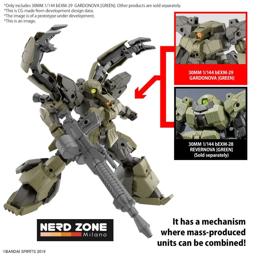 BANDAI - 30mm Bexm-29 Gardonova Green 1/144