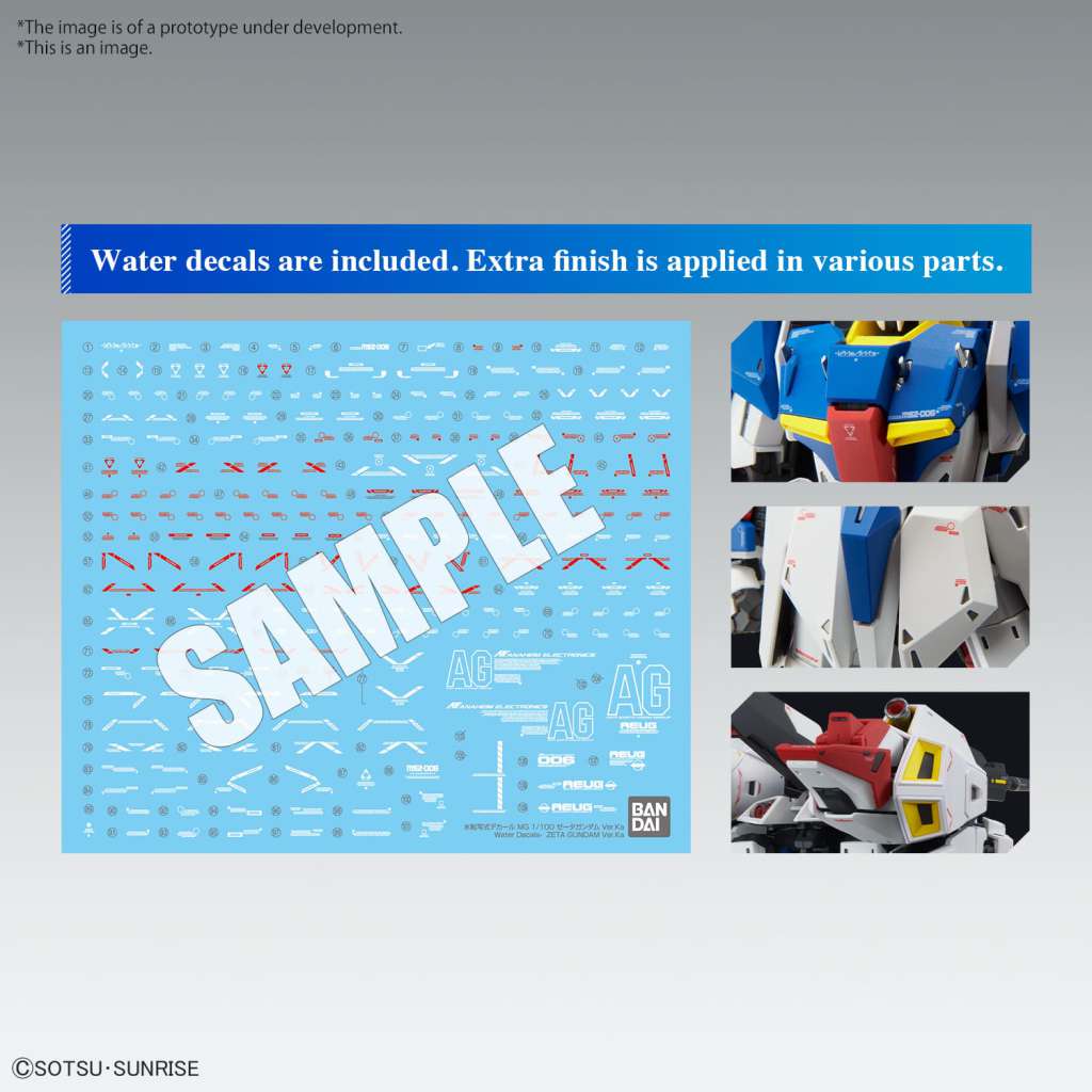 BANDAI GUNPLA - Mg Gundam Zeta Ver Ka 1/100