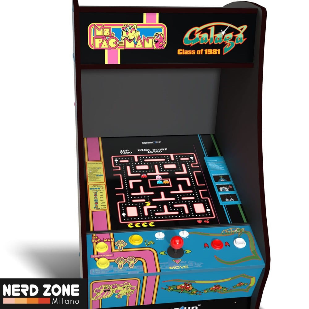 ARCADE 1UP - Arcade Video Class of '81 Ms. Pac-Man / Galaga Deluxe 155 cm