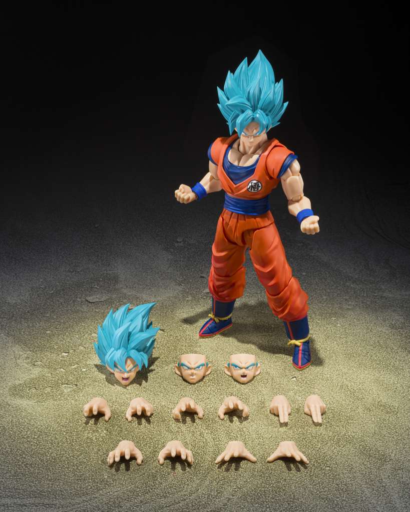 PRE ORDINE - BANDAI - S.H. FIGUARTS Dragon Ball Super Saiyan God Super Son Guko (Blue power transcending Limits) 15 cm