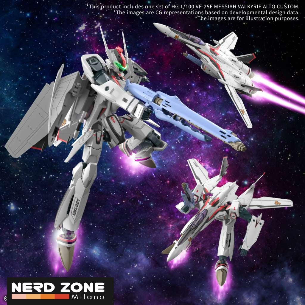BANDAI GUNPLA - Hg 1/100 vf-25f Messiah Valkyrie Alto Custom