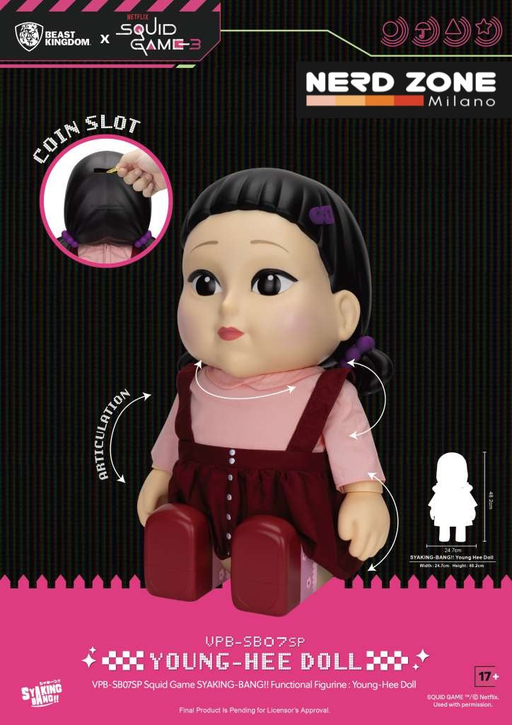BEAST KINGDOM - Squid Game Netflix S3 Syaking Bang Young Hee Doll Functional Figure
