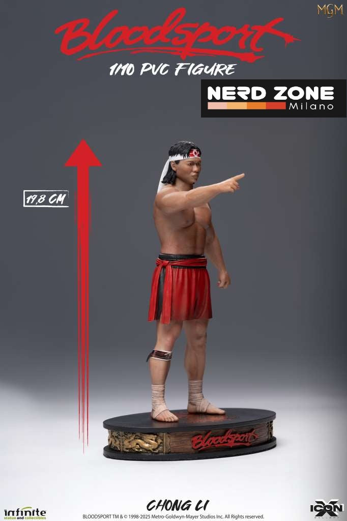 INFINITE STATUE - SENZA ESCLUSIONI DI COLPI "Bloodsport" Chong Li 1/10 Pvc Figure Icon X