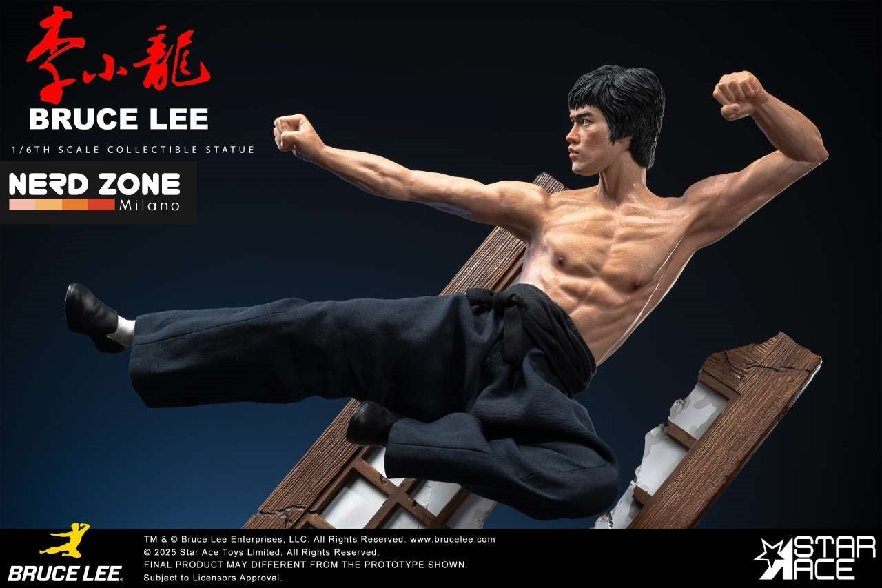 STAR ACE - Bruce Lee Flying-Kick Resin Statue