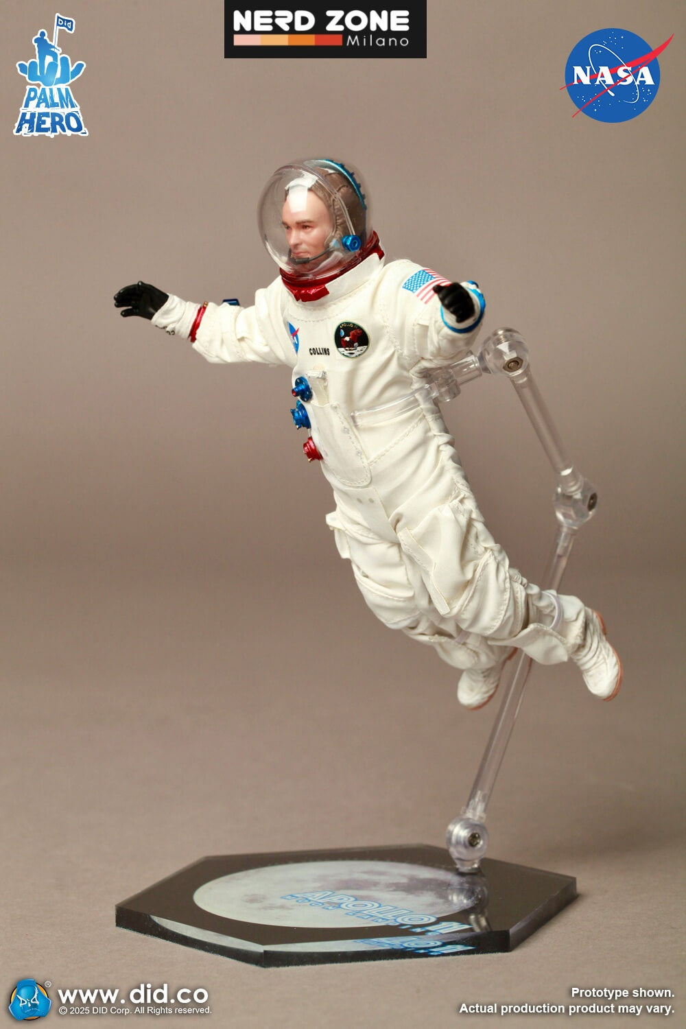 DID Corp. 1/12 APOLLO 11 ASTRONAUTS SET - Neil Armstrong - Buzz Aldrin - Michael Collins - XS80033,XS80034,XS80035