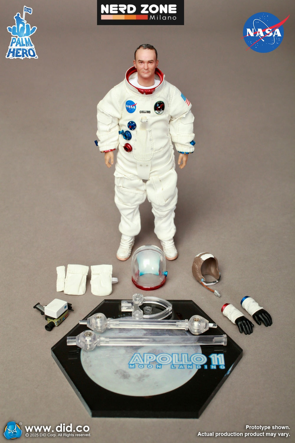 DID Corp. 1/12 APOLLO 11 ASTRONAUTS SET - Neil Armstrong - Buzz Aldrin - Michael Collins - XS80033,XS80034,XS80035
