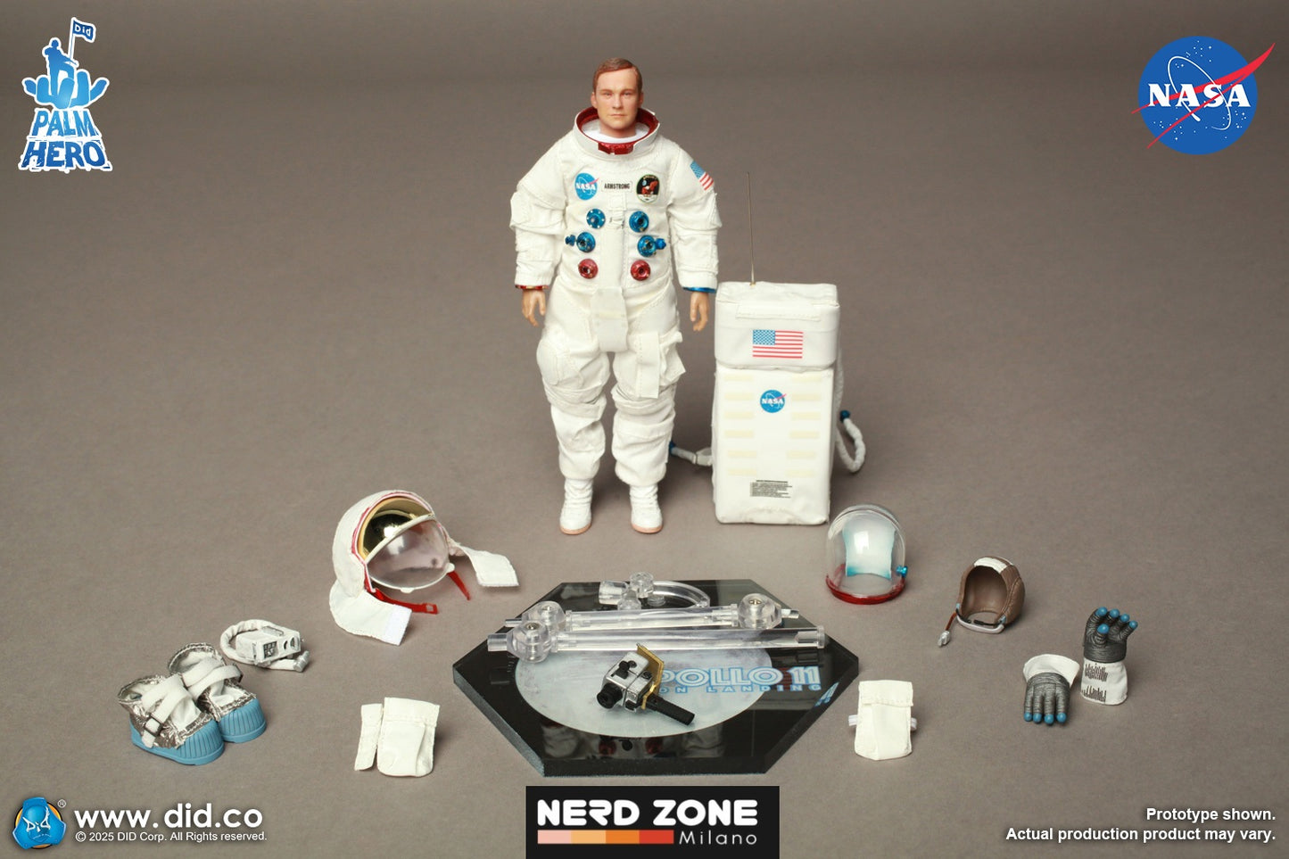 DID Corp. 1/12 APOLLO 11 ASTRONAUTS SET - Neil Armstrong - Buzz Aldrin - Michael Collins - XS80033,XS80034,XS80035