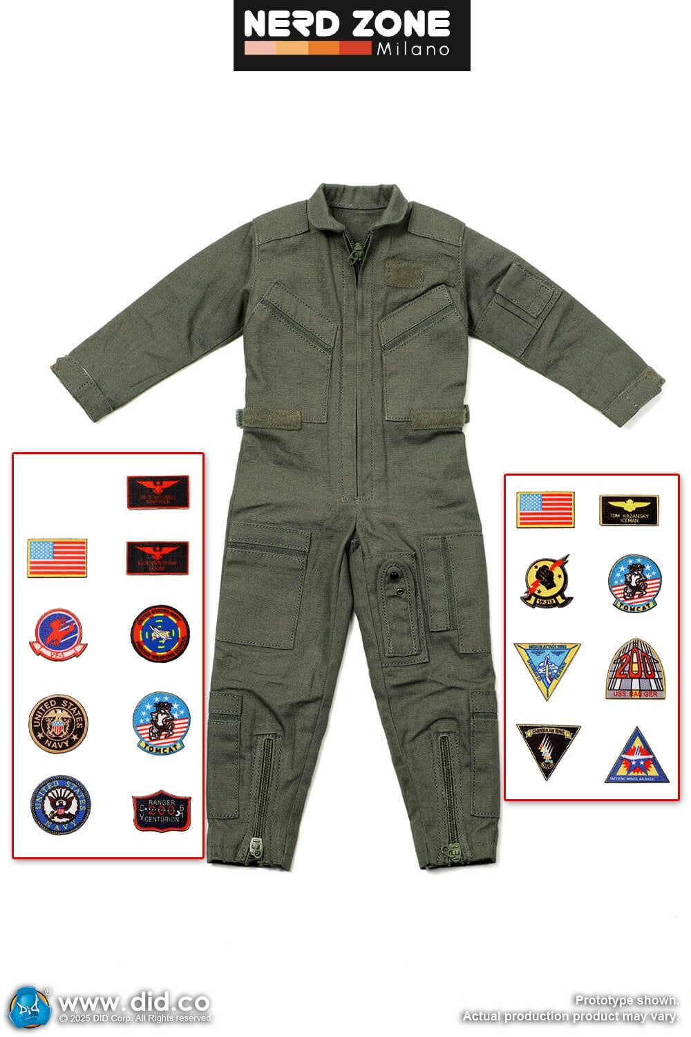 DID Corp. - E60081 1/6 U.S. F-14 Pilot Accessory Set - Top Gun