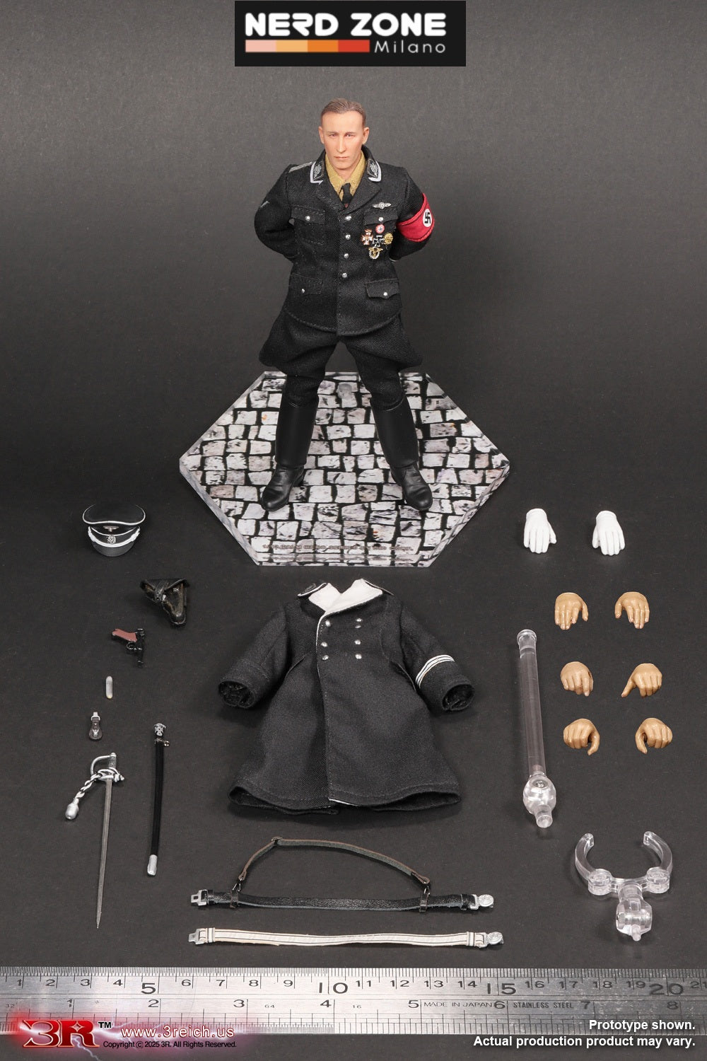 DID / 3R - Reinhard Heydrich WWII German SS-Obergruppenführer 1/12 Scale Mini Reich Series TG80006