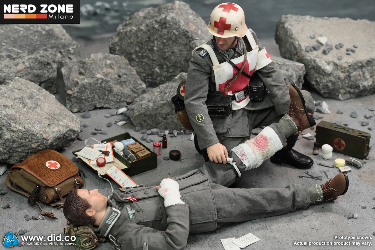 DiD/3R - D80183 1/6 WWII German WH Medic Officer Candidate, Unterazt – Gröger
