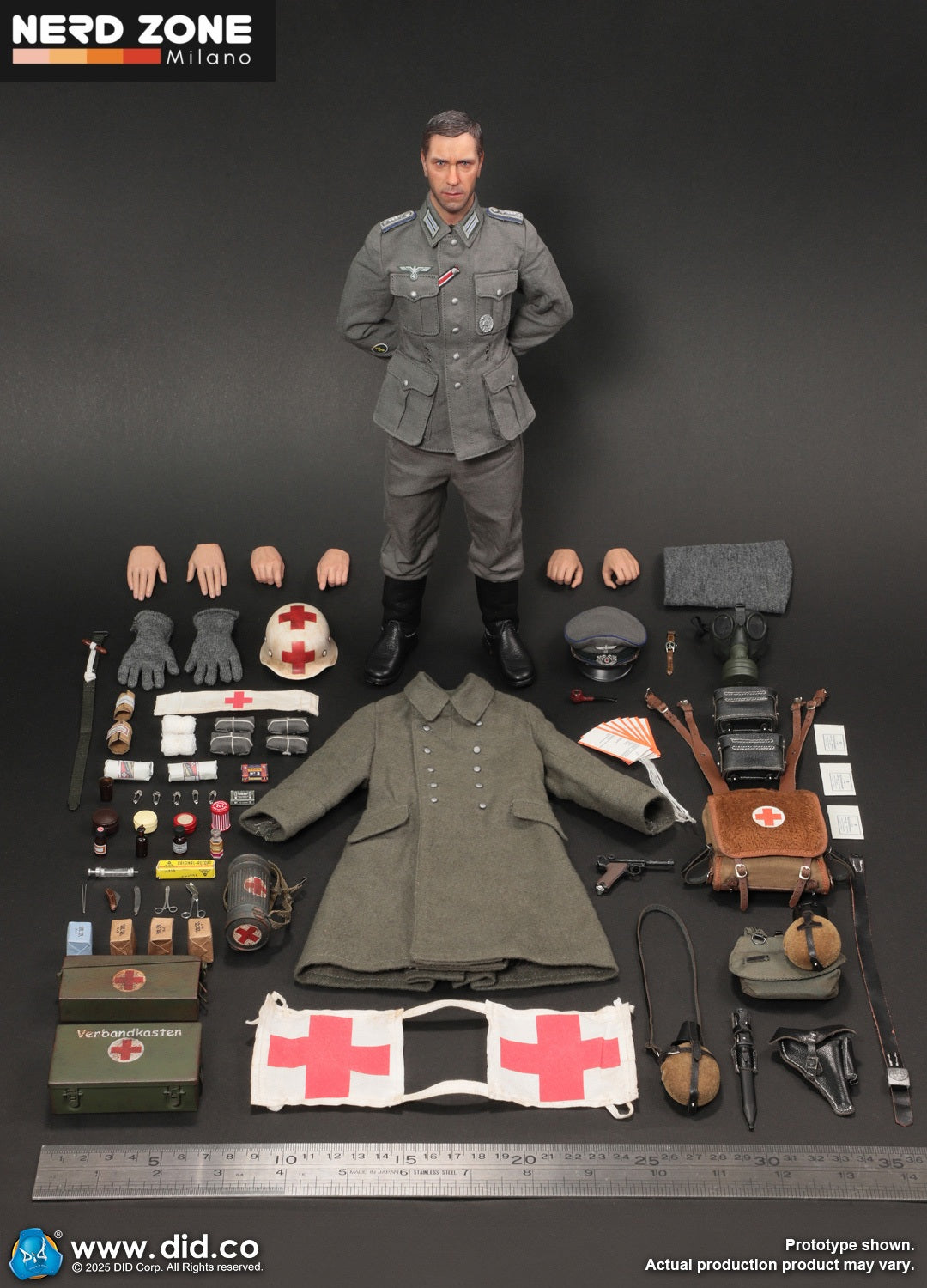 DiD/3R - D80183 1/6 WWII German WH Medic Officer Candidate, Unterazt – Gröger