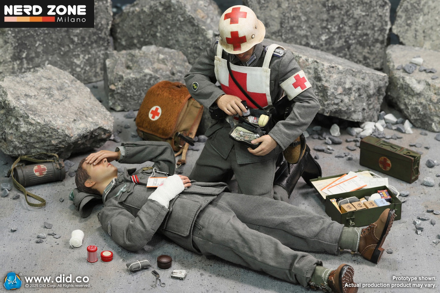 DiD/3R - D80183 1/6 WWII German WH Medic Officer Candidate, Unterazt – Gröger