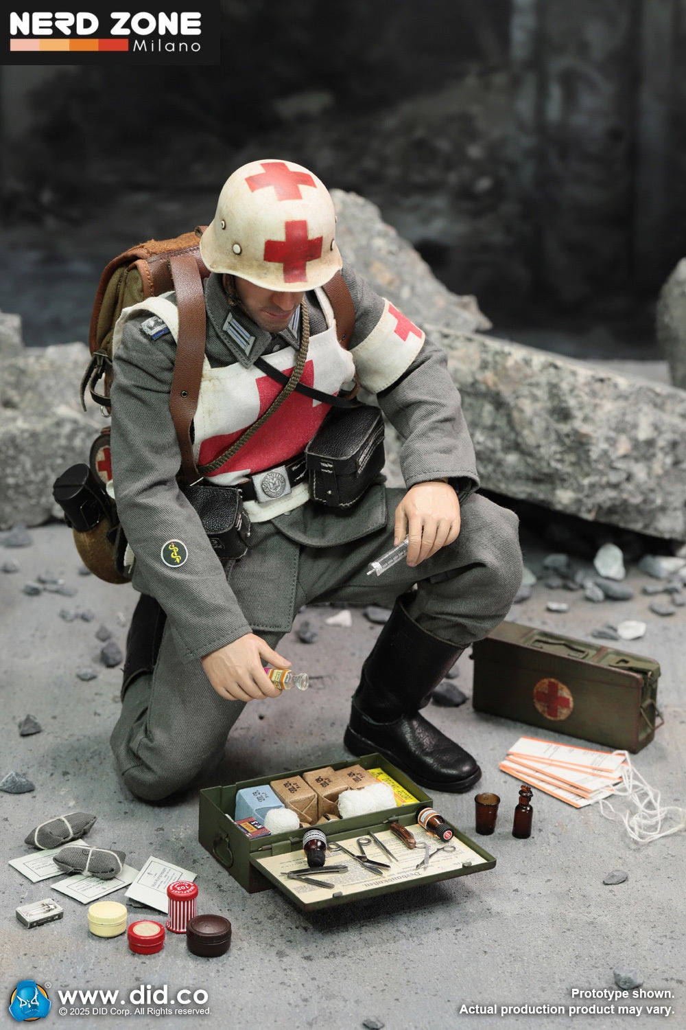 DiD/3R - D80183 1/6 WWII German WH Medic Officer Candidate, Unterazt – Gröger