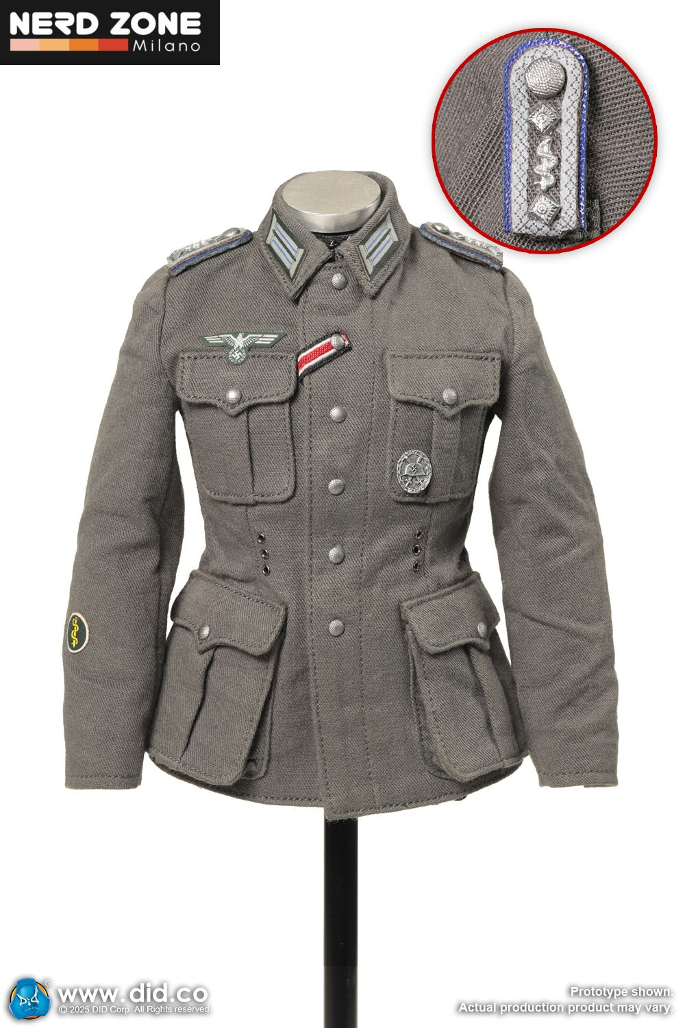 DiD/3R - D80183 1/6 WWII German WH Medic Officer Candidate, Unterazt – Gröger
