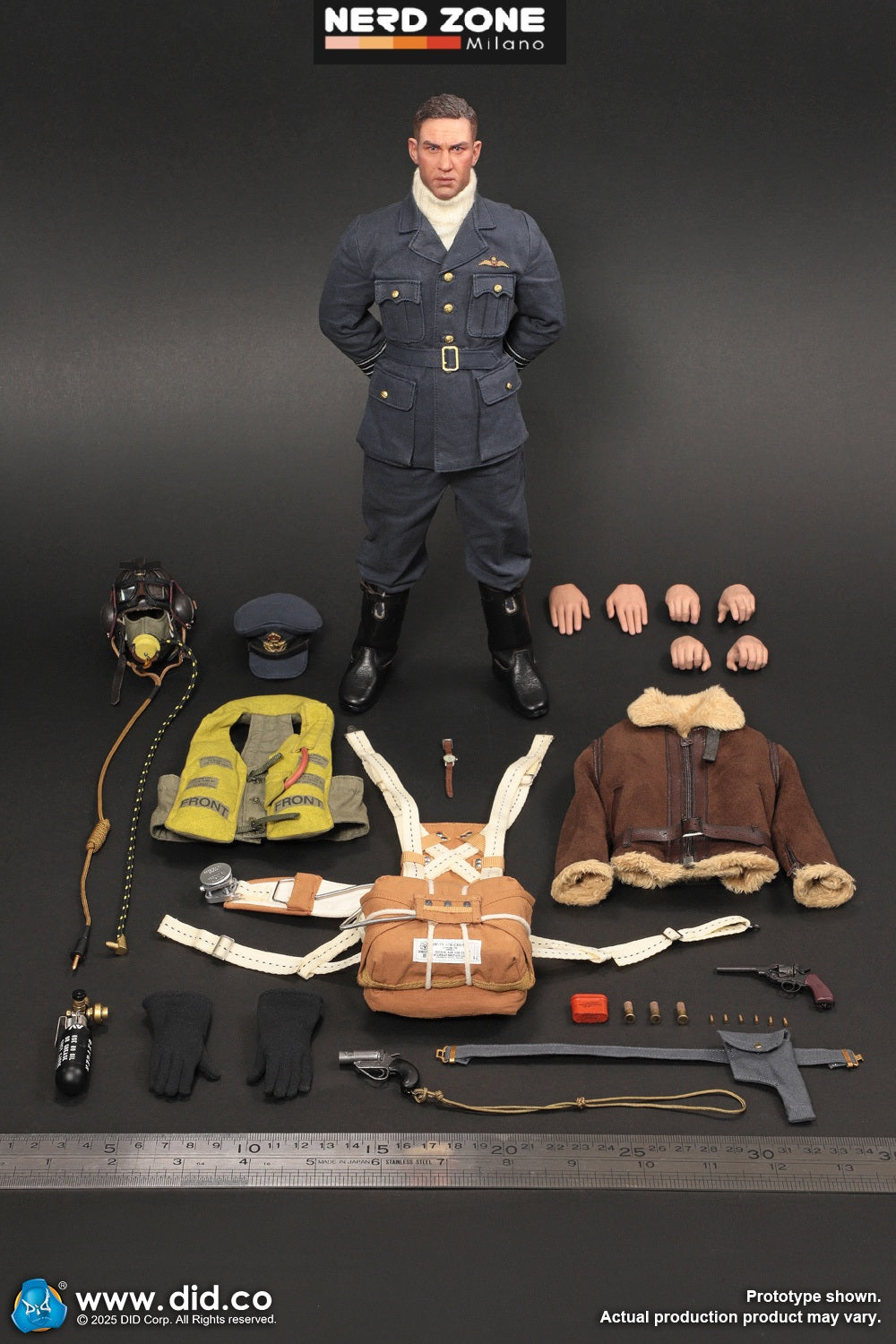 DiD/3R – K80187 1/6 WWII British Pilot Squadron Leader – Tom