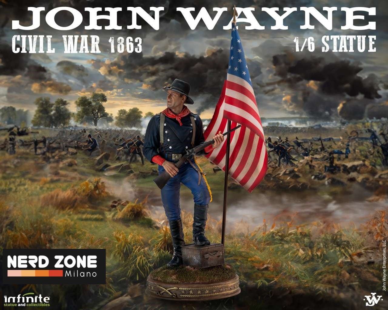 INFINITE STATUES - John Wayne Civil War 1863 1/6 Statues