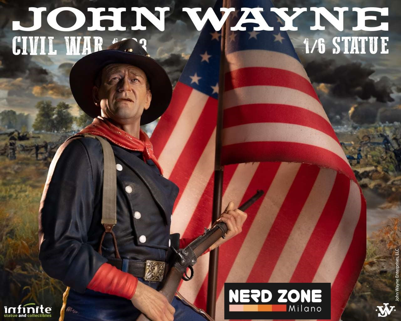 INFINITE STATUES - John Wayne Civil War 1863 1/6 Statues