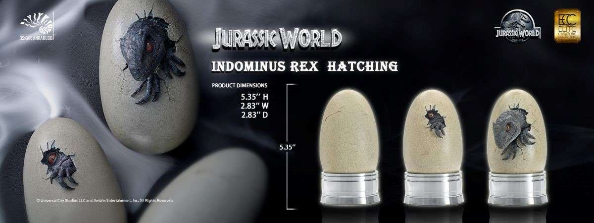 ELITE CREATURE COLLECTIBLES - JURASSIC WORLD - Hatching Indominus Rex