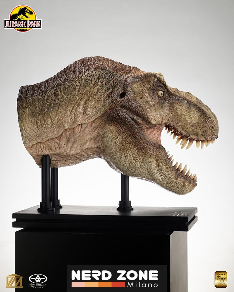 ELITE CREATURE COLLECTIBLES - Jurassic Park 1/2 Statue T-Rex Head 105 cm