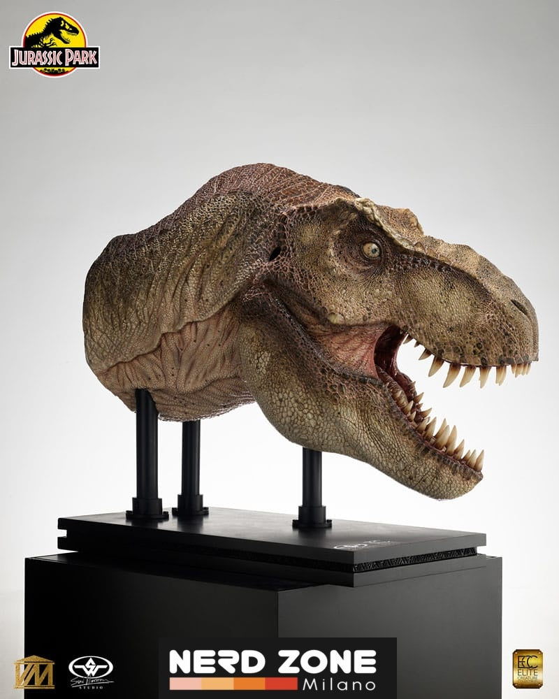 ELITE CREATURE COLLECTIBLES - Jurassic Park 1/2 Statue T-Rex Head 105 cm