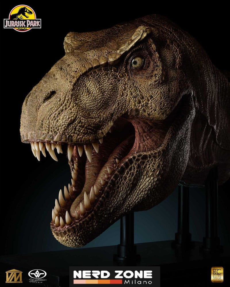ELITE CREATURE COLLECTIBLES - Jurassic Park 1/2 Statue T-Rex Head 105 cm