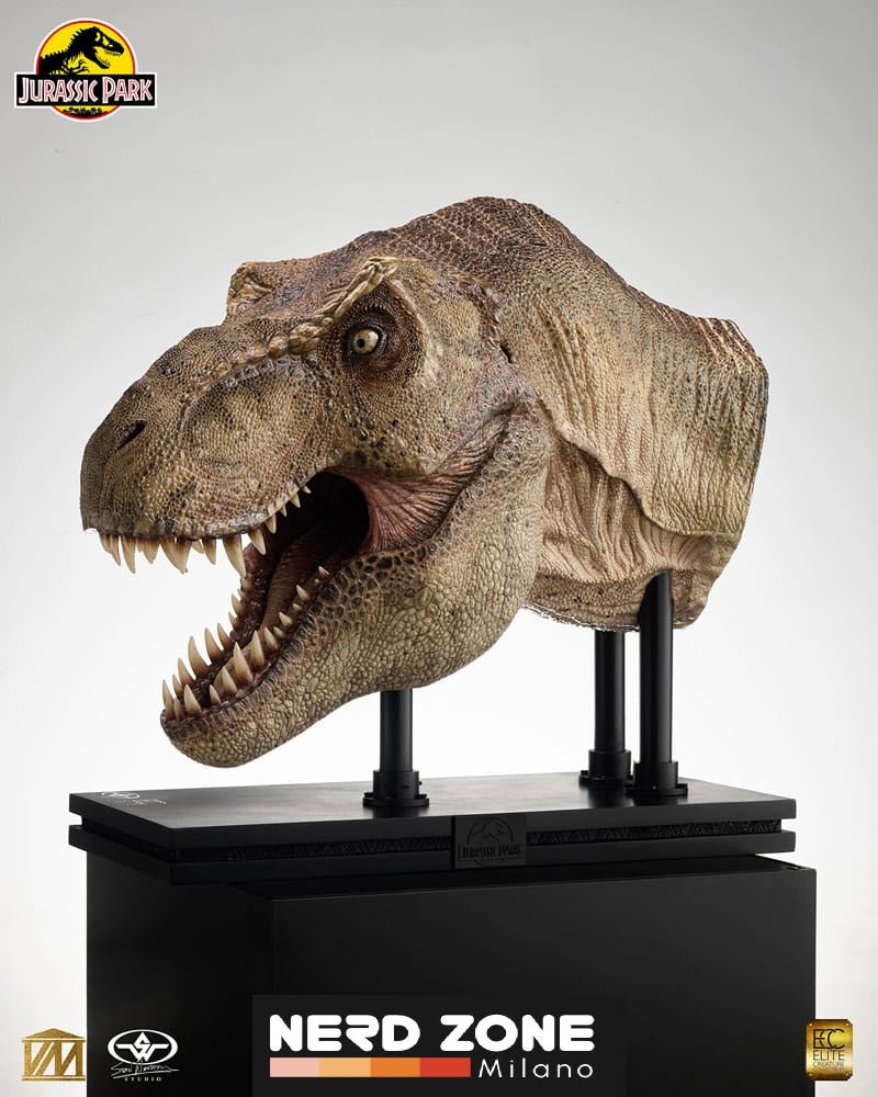 ELITE CREATURE COLLECTIBLES - Jurassic Park 1/2 Statue T-Rex Head 105 cm