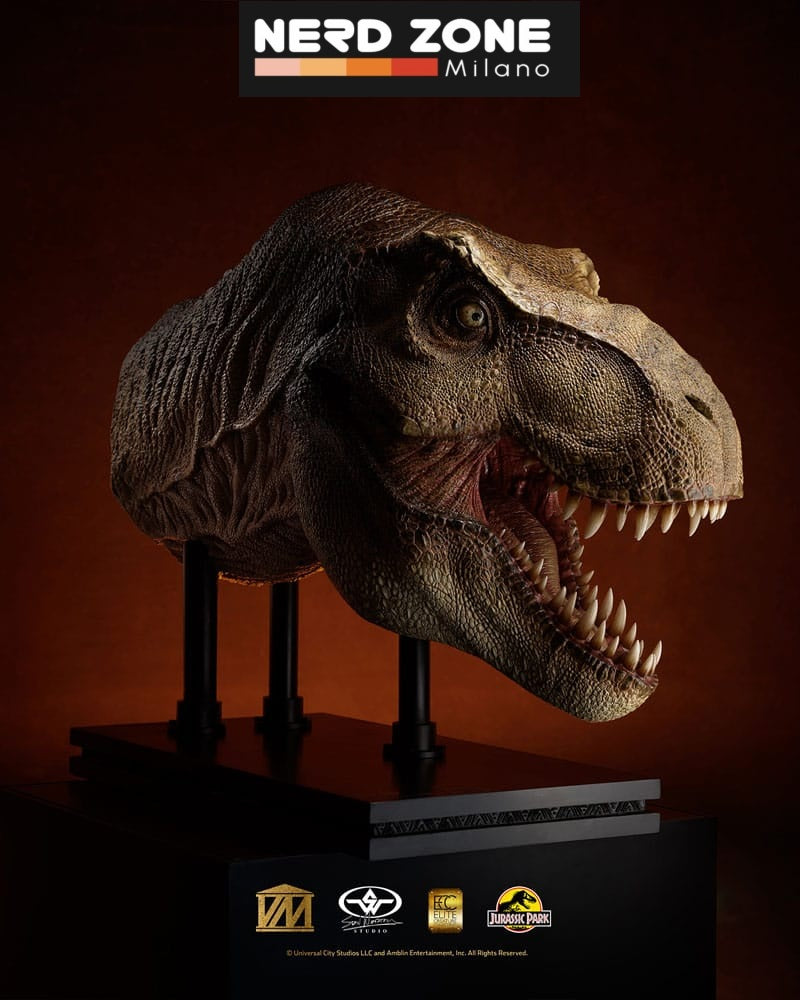 ELITE CREATURE COLLECTIBLES - Jurassic Park 1/2 Statue T-Rex Head 105 cm