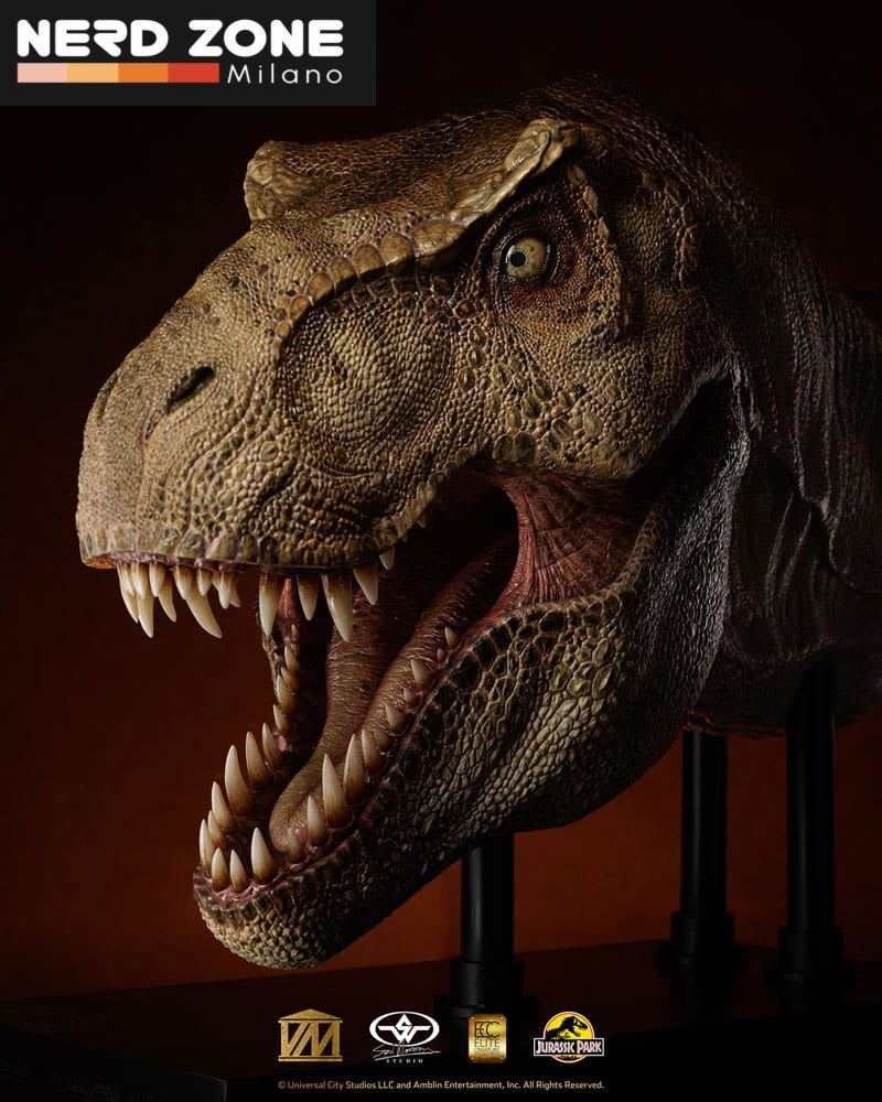 ELITE CREATURE COLLECTIBLES - Jurassic Park 1/2 Statue T-Rex Head 105 cm