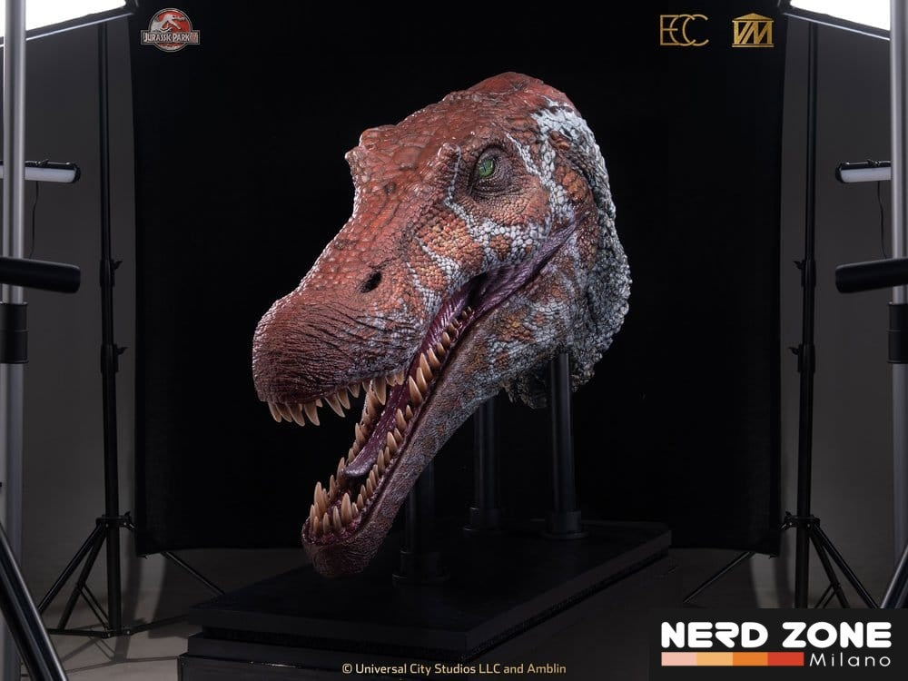 PRE ORDINE - ELITE CREATURE COLLECTIBLES - Jurassic Park 3 Replica Bust 1/2 Spinosaurus (Reproduction) 100 cm