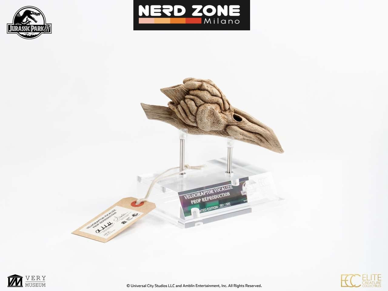 ELITE CREATURE COLLECTIBLES - Jurassic Park 3 Velociraptor Resonating Chamber Prop Replica