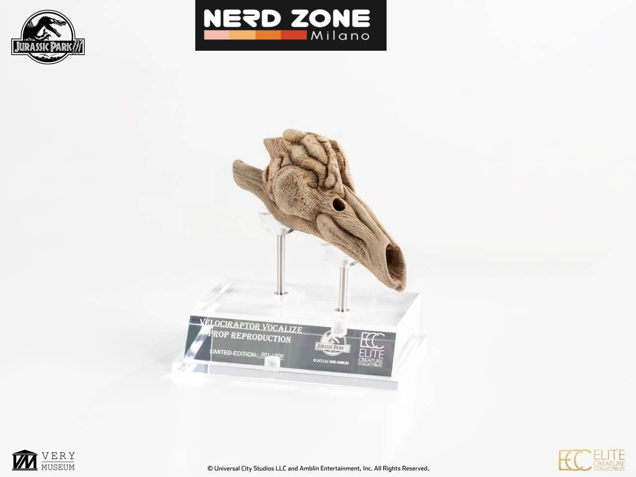 ELITE CREATURE COLLECTIBLES - Jurassic Park 3 Velociraptor Resonating Chamber Prop Replica
