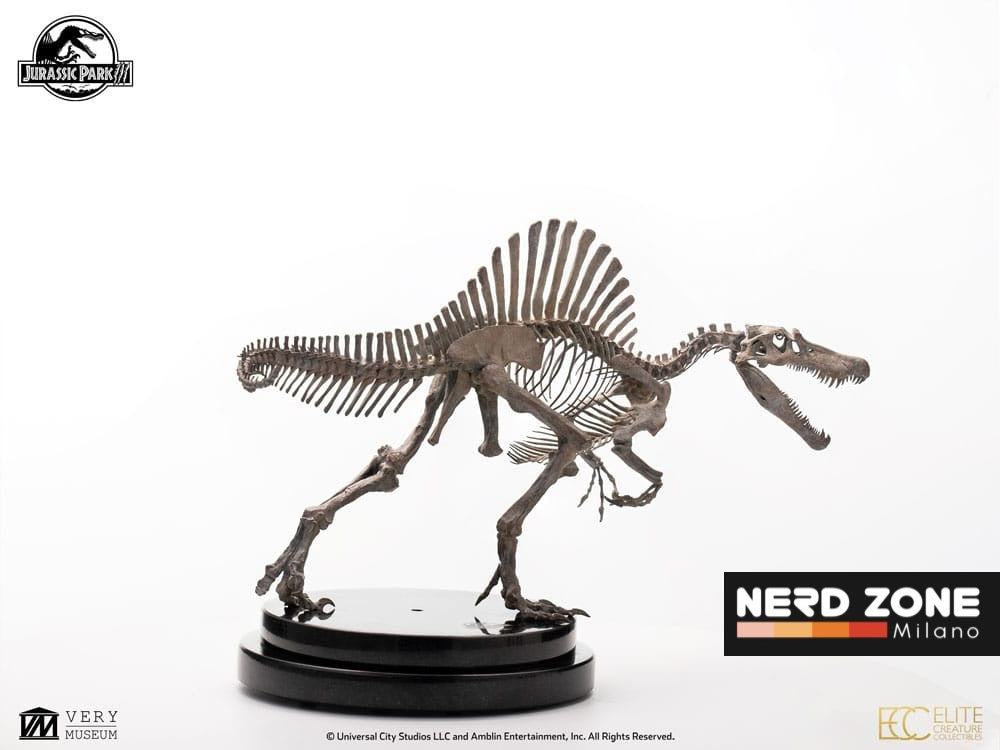 Jurassic Park III ECC Elite Creature Line Statue 1/24 Spinosaurus Skeleton Bronze 27 cm