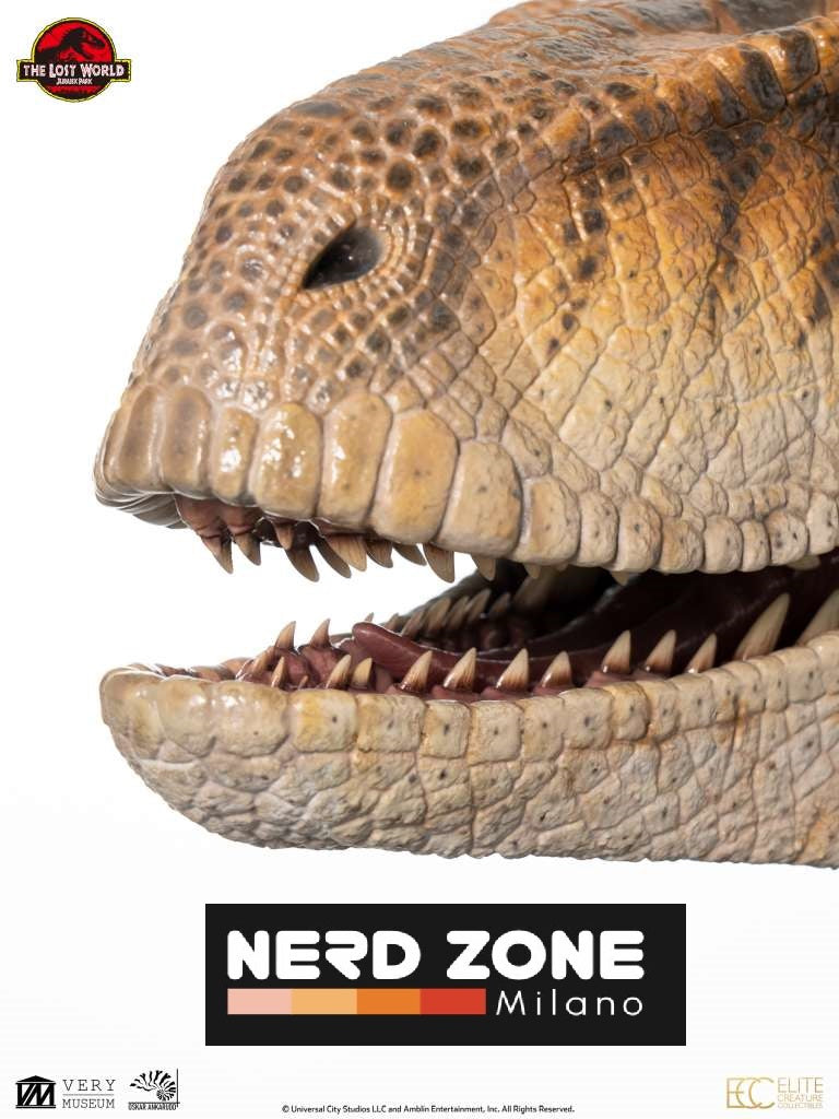 ELITE CREATURE COLLECTIBLES - Jurassic Park The Lost World Male Velociraptor Bust 1:1