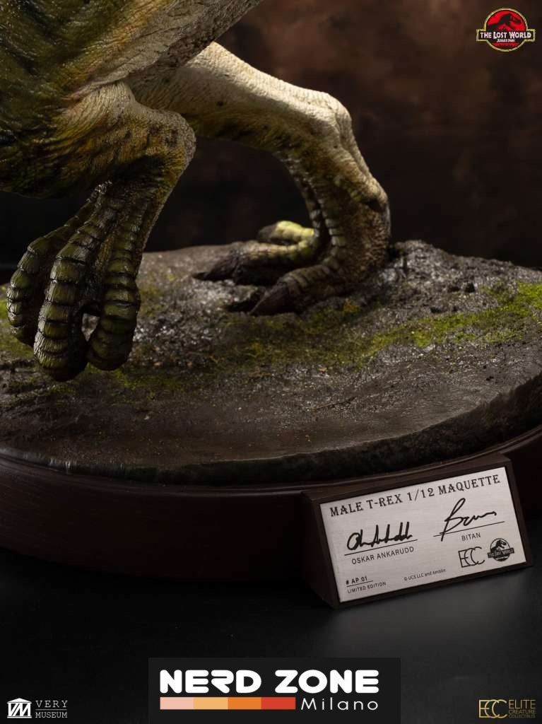 ELITE CREATURE COLLECTIBLES - The Lost World Jurassic Park Tyrannosaur Buck 1/12 Scale Maquette