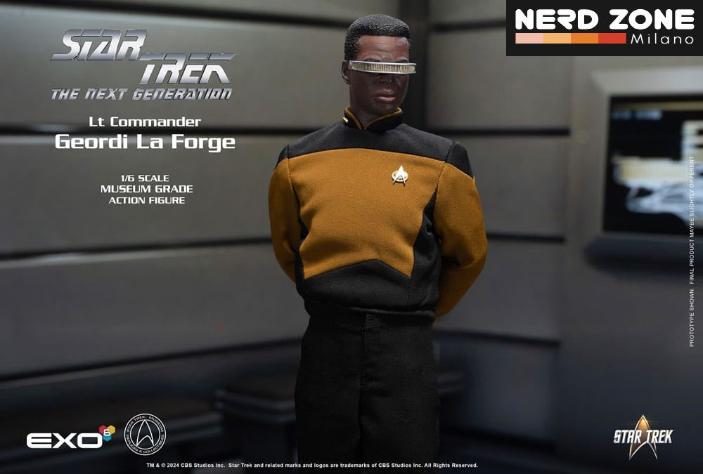 EXO-6 - Star Trek: The Next Generation Action Figure 1/6 Lt. Commander Geordi La Forge (Essentials Version) 28 cm
