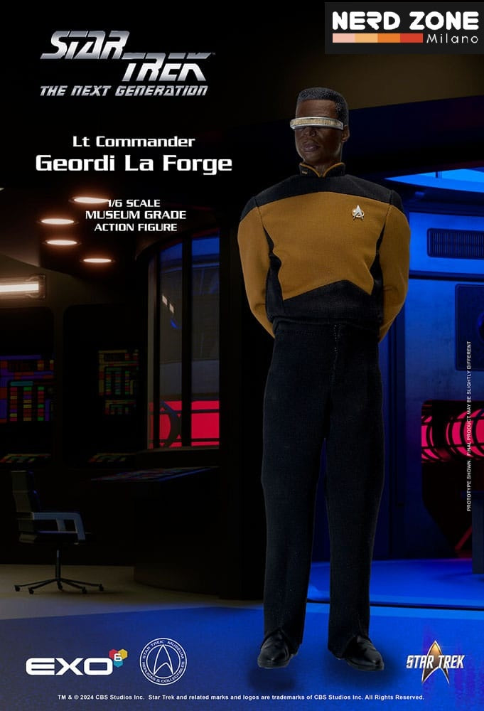 EXO-6 - Star Trek: The Next Generation Action Figure 1/6 Lt. Commander Geordi La Forge (Essentials Version) 28 cm
