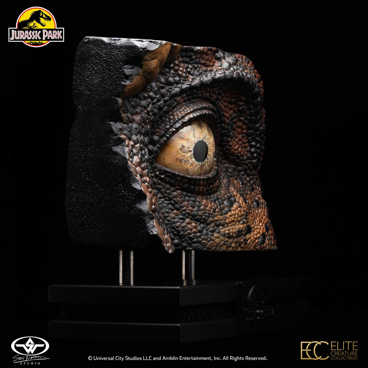 ELITE CREATURE COLLECTIBLES - Jurassic Park Screen Used Sws T-Rex Eye Reproduction