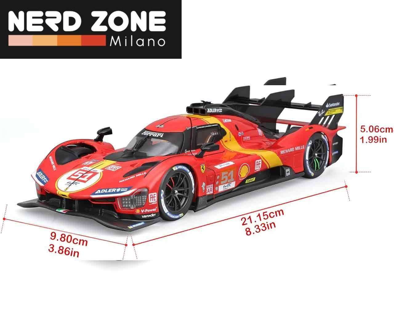 BBURAGO - Ferrari 499p Lmh (2023 24h Le Mans Champion) - Model Kit 1:24