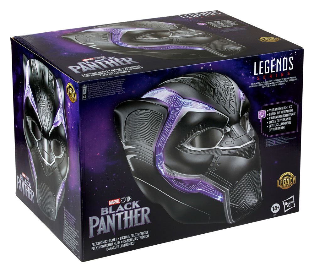 HASBRO - Black Panther Marvel Legends Series Electronic Helmet Black Panther