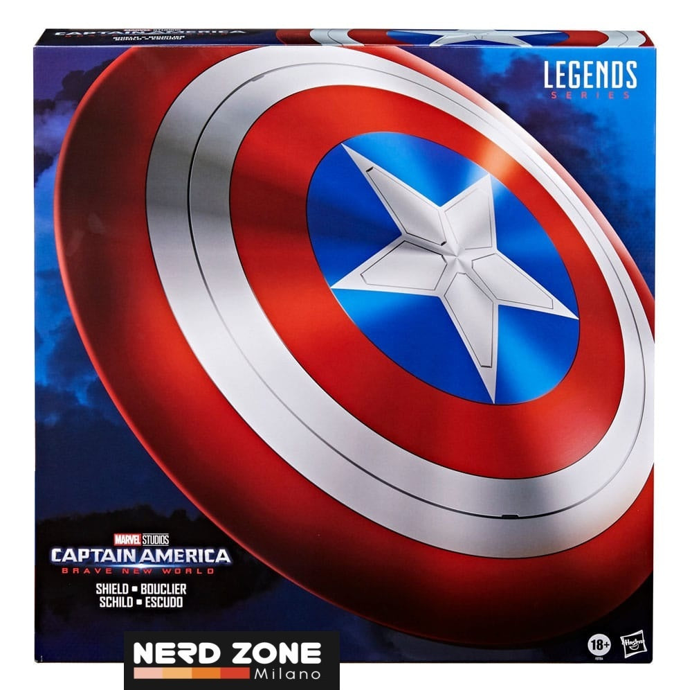 HASBRO - Captain America: Brave New World Marvel Legends Premium Role-Play Shield 60 cm