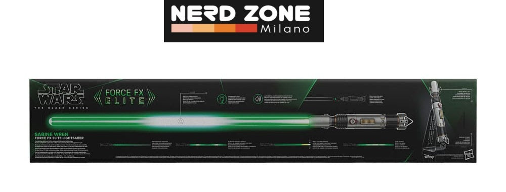 HASBRO - Star Wars: Ahsoka Black Series Replica Force FX Elite Lightsaber Sabine Wren