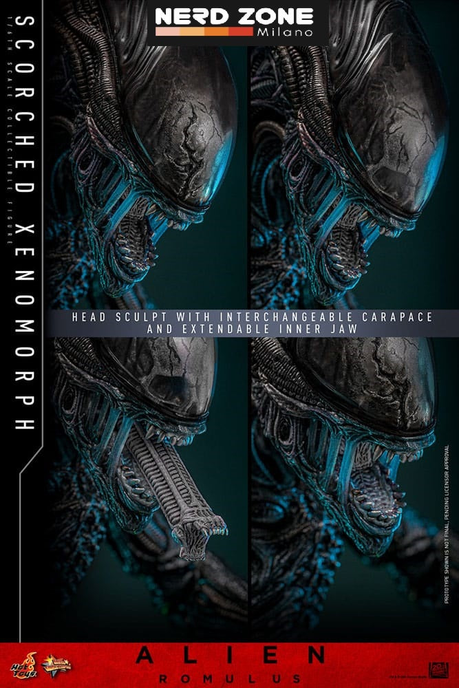 HOT TOYS - Alien: Romulus Movie Masterpiece Action Figure 1/6 Scorched Xenomorph 44 cm