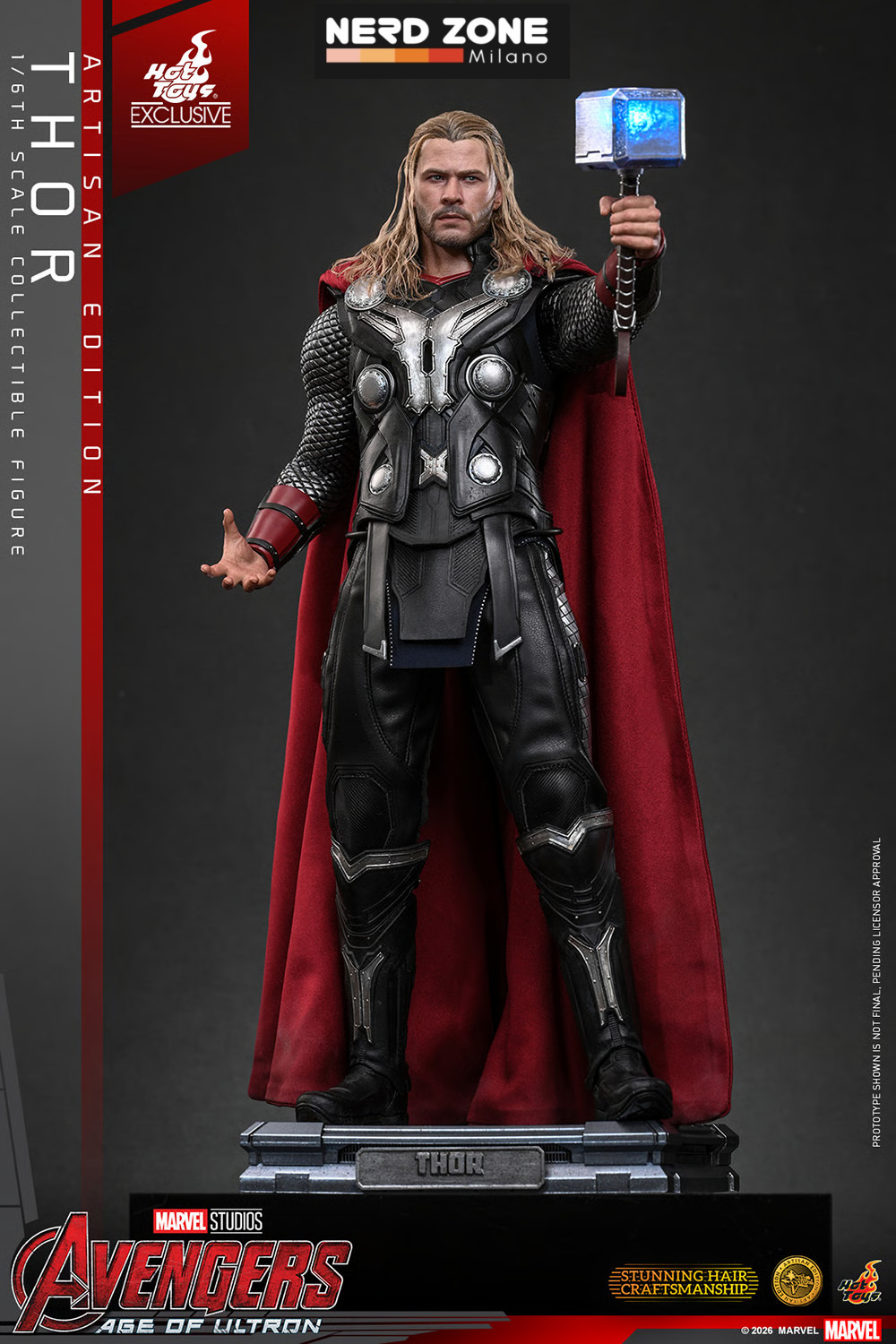 PRE ORDINE HOT TOYS - Avengers: Age of Ultron Action Figure 1/6 Thor (Artisan Edition) Hot Toys Exclusive 32 cm
