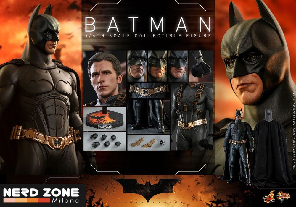HOT TOYS - Batman Begins Movie Masterpiece Action Figure 1/6 Batman Hot Toys Exclusive 32 cm