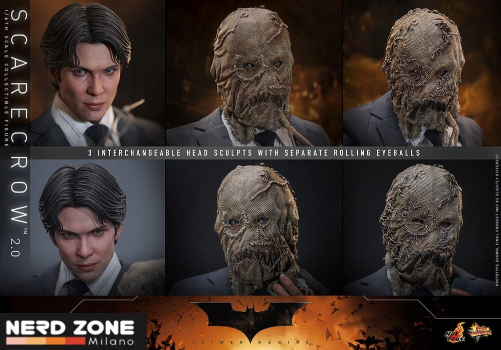 HOT TOYS - Batman Begins Movie Masterpiece Action Figure 1/6 Scarecrow 2.0 30 cm