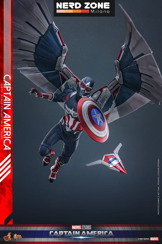 HOT TOYS - Captain America: Brave New World Movie Masterpiece Action Figure 1/6 Captain America 30 cm