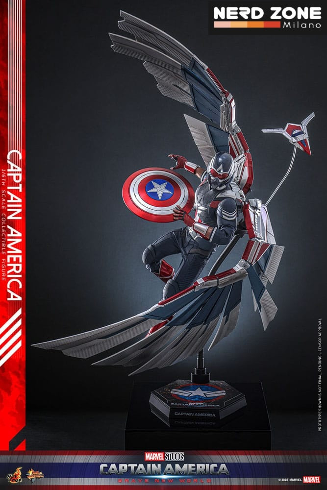 HOT TOYS - Captain America: Brave New World Movie Masterpiece Action Figure 1/6 Captain America 30 cm