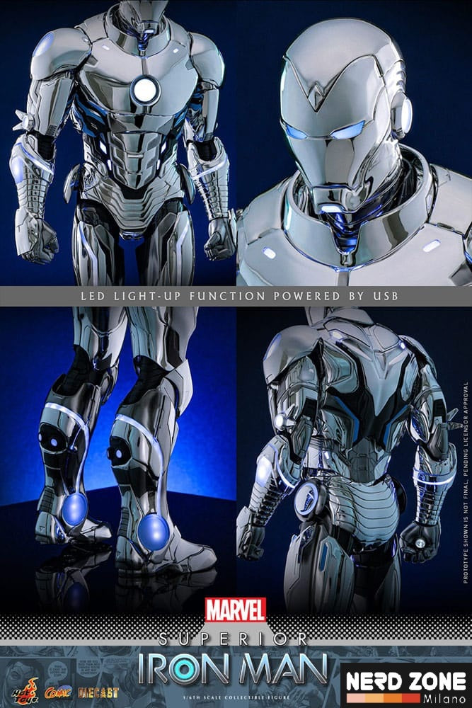 HOT TOYS - Marvel Comic Diecast Masterpiece Action Figure 1/6 Superior Iron Man 32 cm